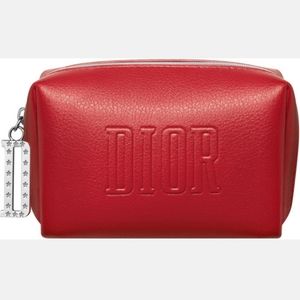 Dior Mini Red Zip Pouch